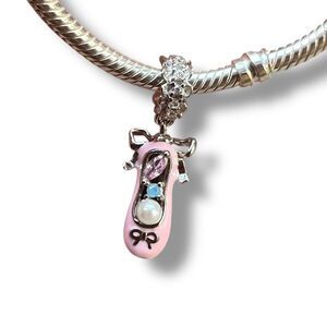 Pointe Shoe Balletcore S925 Sterling Silver Pandora Moments Compatible Charm